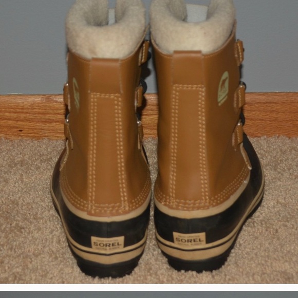 SOREL Womens Light Brown/Black Waterproof Boots 7 - Picture 4 of 5